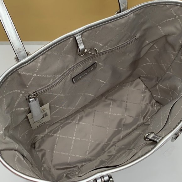 Michael Kors Signature Jet Set Girls Medium Carryall Tote Bright White Multi - Picture 9 of 16